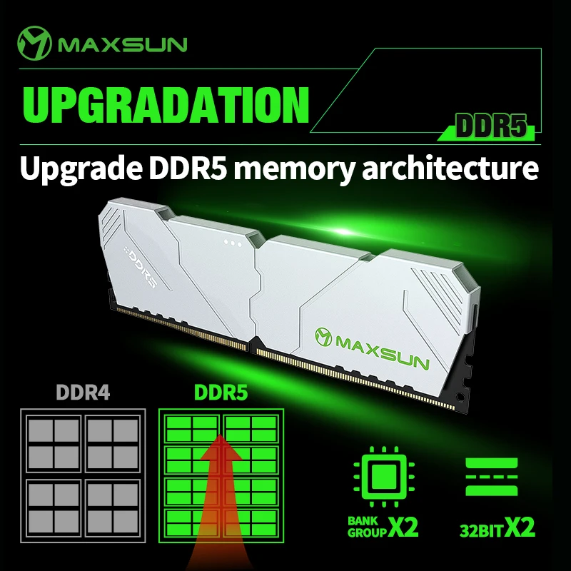 Ddr5 32Gb - MAXSUN Soğutucu Memoria RAM DDR5 6000