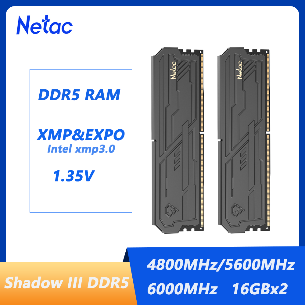 Ddr5 16Gb 6000Mhz - Netac DDR5 Ram Shadow III 4800MHz