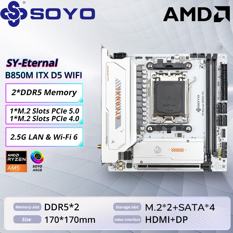 SOYO B850M ARGB Anakart WIFI6  - Ddr5 Kit incelemesi ve fiyatı