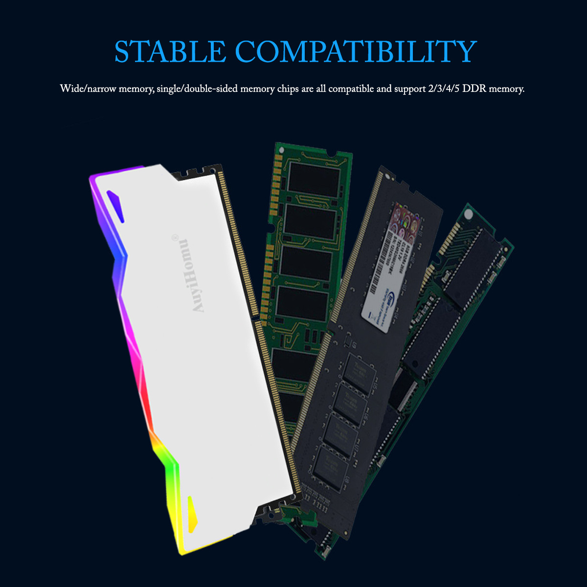 AuyiHomu RGB Soğutucu, 5V 3Pin - Ddr5 Memory incelemesi ve fiyatı
