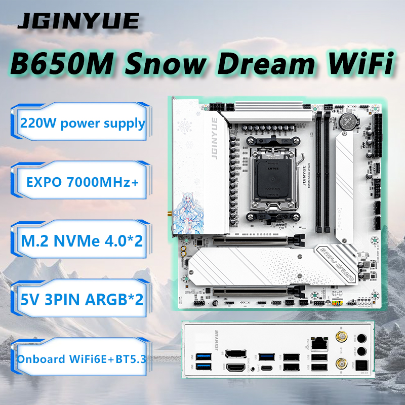 JGINYUE B650M Kar Rüyası WiFi  - Ddr5 Rgb Ram incelemesi ve fiyatı
